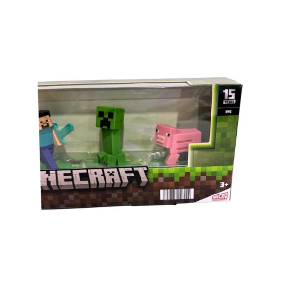 Minecraft Character Figures 4-Pack, Detailed Designs, Self-Standing Display Toys - Picture 4 of 4